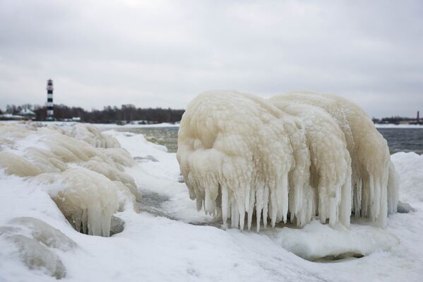 Устье Даугавы, Болдерая зимой - Sputnik Латвия