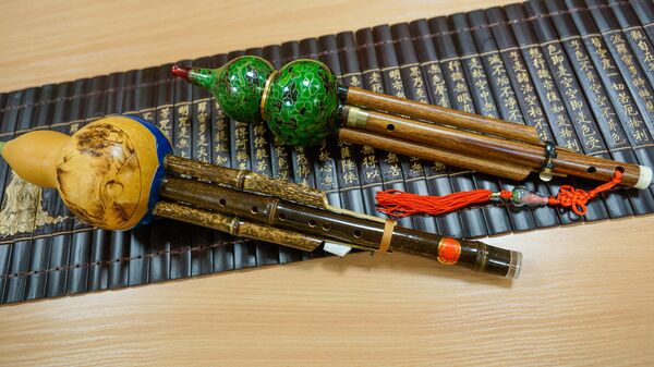 Китайские бамбуковые флейты Хулусы - Sputnik Латвия