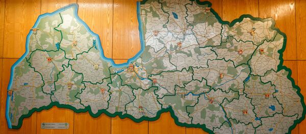 Карта совхозов и колхозов Латвийской ССР Карта совхозов и колхозов Латвийской ССР - Sputnik Latvija