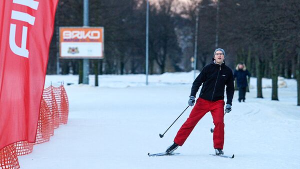 Лыжная трасса в Парке Победы - Sputnik Латвия
