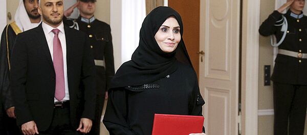 Посол из ОАЭ в Латвии Ханан Халфан Обаид Али Аль Мадхани Посол из ОАЭ в Латвии Ханан Халфан Обаид Али Аль Мадхани - Sputnik Латвия