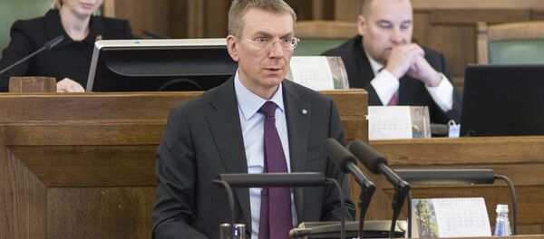 Глава МИД Латвии Эдгарс Ринкевичс выступил на ежегодных внешнеполитических дебатах в Сейме - Sputnik Латвия