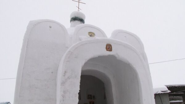 Снежный храм в Омской области - Sputnik Латвия