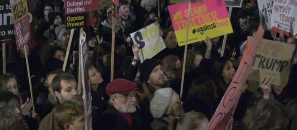 Протесты в Лондоне против миграционного указа Трампа - Sputnik Латвия