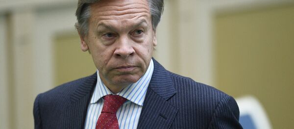 Krievijas senators Aleksejs Puškovs Krievijas senators Aleksejs Puškovs - Sputnik Latvija