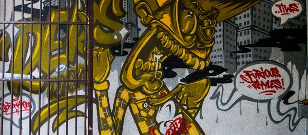 Граффити на улице Таллинас - Sputnik Латвия