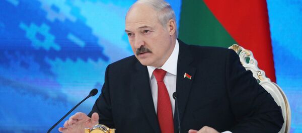 Пресс-конференция президента Белоруссии А. Лукашенко в Минске - Sputnik Latvija