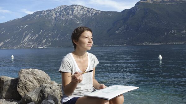 Пленер на озере Гарда, Лимоне, Италия, 2015 - Sputnik Латвия