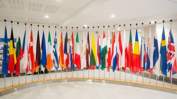 Флаги стран участников Евросоюза - Sputnik Latvija