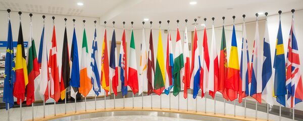 Флаги стран участников Евросоюза Флаги стран участников Евросоюза - Sputnik Latvija