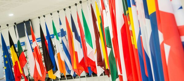 Флаги стран участников Евросоюза Флаги стран участников Евросоюза - Sputnik Latvija