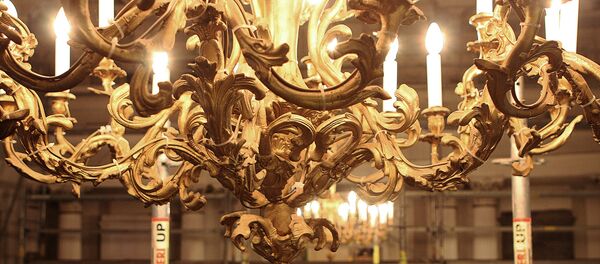 Люстра в Белом зале Рижского замка - Sputnik Латвия