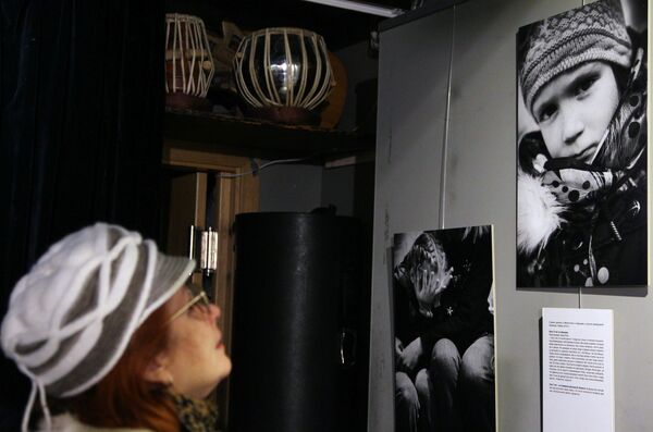 Выставка Дети Донбасса в Риге - Sputnik Латвия