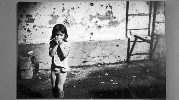 Выставка Дети Донбасса в Риге - Sputnik Латвия