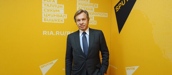 Председатель Комиссии Совета Федерации по информационной политике и взаимодействию со средствами массовой информации -Алексей Пушков - Sputnik Латвия