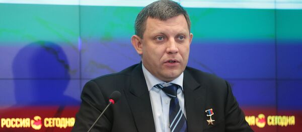 Doņeckas Tautas Republikas (DTR) vadītājs Aleksandrs Zaharčenko Doņeckas Tautas Republikas (DTR) vadītājs Aleksandrs Zaharčenko - Sputnik Latvija