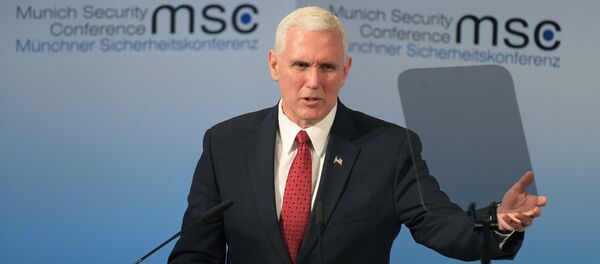 Вице-президент США Майк Пенс на 53-й Мюнхенской конференции по безопасности - Sputnik Латвия
