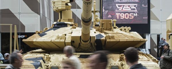 Танк Т-90МС на международном военно-техническом форуме - Sputnik Латвия