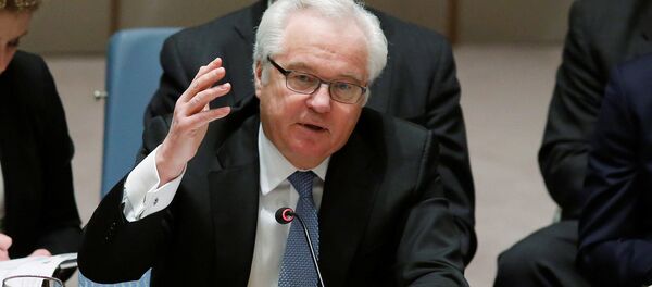 Постоянный представитель России при ООН Виталий Чуркин Постоянный представитель России при ООН Виталий Чуркин - Sputnik Латвия