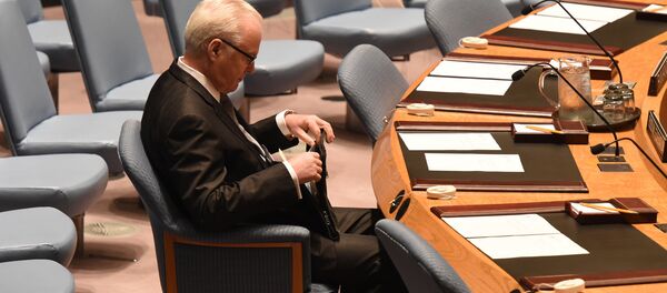 Постоянный представитель России при ООН Виталий Чуркин - Sputnik Латвия