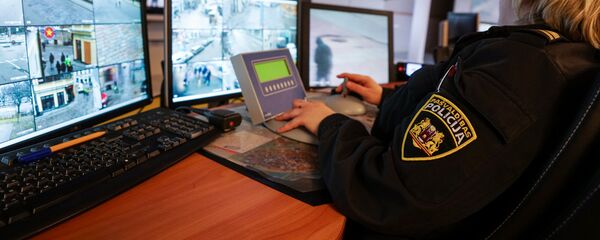 Центр видеонаблюдения муниципальной полиции Риги - Sputnik Латвия