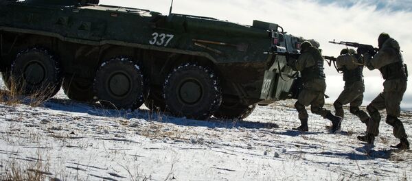 Показательные выступления военнослужащих ЧФ, посвященные Дню защитников Отечества - Sputnik Латвия