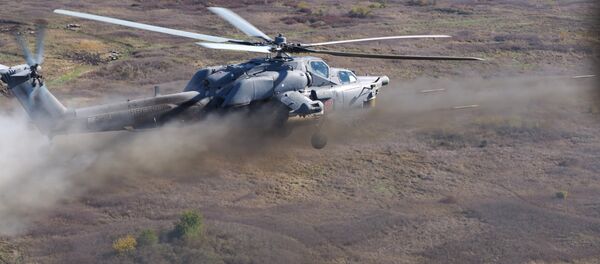 Учения вертолетного полка в Кореновске Учения вертолетного полка в Кореновске - Sputnik Latvija