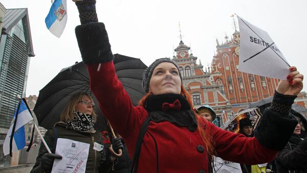 Рижские гиды протестуют - Sputnik Латвия