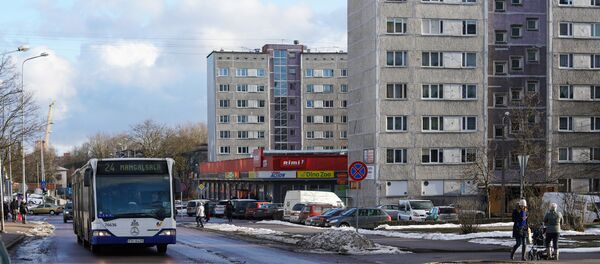 Улица Аугуста Домбровскиса в Вецмилгрависе - Sputnik Latvija