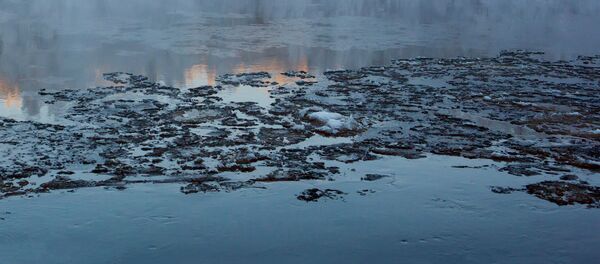 Лед на реке Лед на реке - Sputnik Латвия