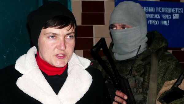 Надежда Савченко приехала в ДНР для встречи с пленными силовиками - Sputnik Латвия