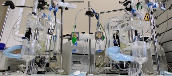 В лабораториях ИОС В лабораториях ИОС - Sputnik Латвия