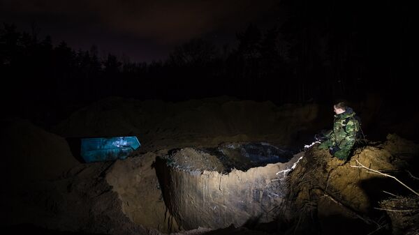 Nojauktā degvielas tvertne Nojauktā degvielas tvertne - Sputnik Латвия