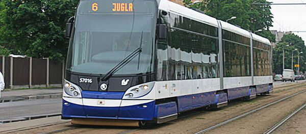 Низкопольный трамвай в Риге Низкопольный трамвай в Риге - Sputnik Latvija