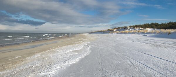 Морское побережье Балтийской косы зимой - Sputnik Латвия