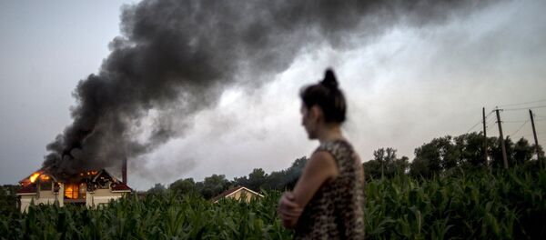 Обстрел Луганска Обстрел Луганска - Sputnik Латвия