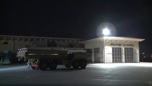 Dienvidkorejā piegādātas amerikāņu pretraķešu sistēmas THAAD - Sputnik Latvija