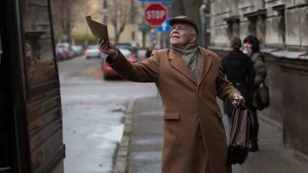 Актер Арнис Лицитис в фильме То, что они не видят Актер Арнис Лицитис в фильме То, что они не видят - Sputnik Латвия