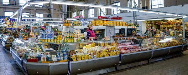 Молочный павильон на Центральном рынке - Sputnik Латвия