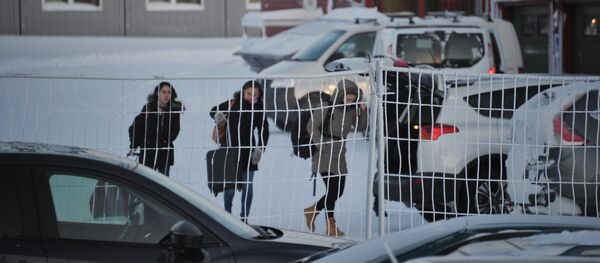 Лагерь для беженцев в районе города Киркенес на севере Норвегии Лагерь для беженцев в районе города Киркенес на севере Норвегии - Sputnik Латвия