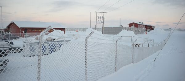 Лагерь для беженцев в районе города Киркенес на севере Норвегии - Sputnik Latvija