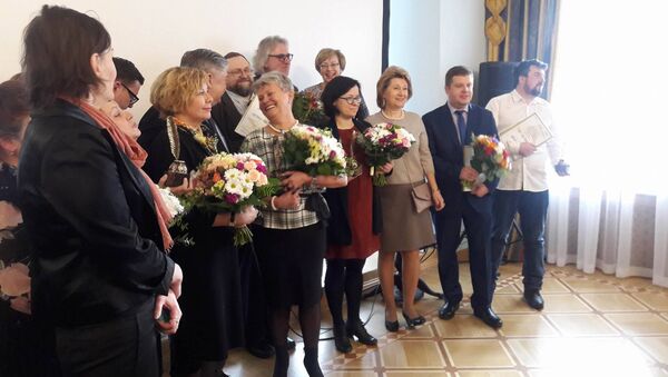 Номинанты, победители и члены жюри Международного конкурса латвийских журналистов Янтарное перо - Sputnik Латвия