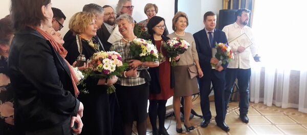 Номинанты, победители и члены жюри Международного конкурса латвийских журналистов Янтарное перо Номинанты, победители и члены жюри Международного конкурса латвийских журналистов Янтарное перо - Sputnik Латвия