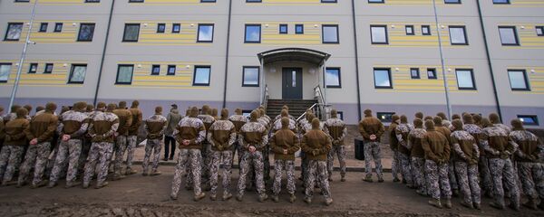 Новая казарма на авиабазе Лиелварде Новая казарма на авиабазе Лиелварде - Sputnik Латвия