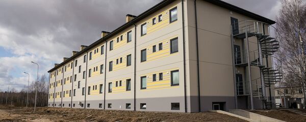 Новая казарма на авиабазе Лиелварде. Новая казарма на авиабазе Лиелварде. - Sputnik Latvija