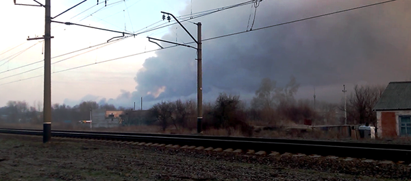 Пожар на складе боеприпасов в городе Балаклея Харьковской области 23 марта 2017 Пожар на складе боеприпасов в городе Балаклея Харьковской области 23 марта 2017 - Sputnik Latvija