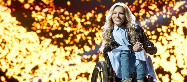 Eirovīzijas 2017 dalībniece no Krievijas Jūlija Samoilova Eirovīzijas 2017 dalībniece no Krievijas Jūlija Samoilova - Sputnik Latvija