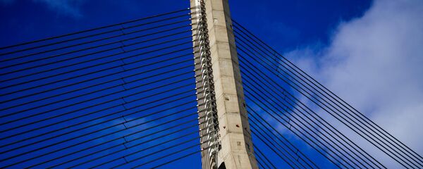 Фрагмент Вантового моста через Даугаву - Sputnik Латвия