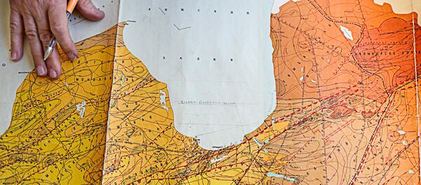 Kristāliskā fundamenta karte dažādos Rīgas rajonos Kristāliskā fundamenta karte dažādos Rīgas rajonos - Sputnik Latvija