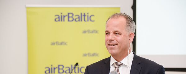Мартин Гаусс, глава авиакомпании airBaltic - Sputnik Latvija